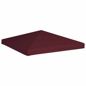 vidaXL Gazebo Top Cover 310 g/m&sup2; 3x3 m Bordeaux
