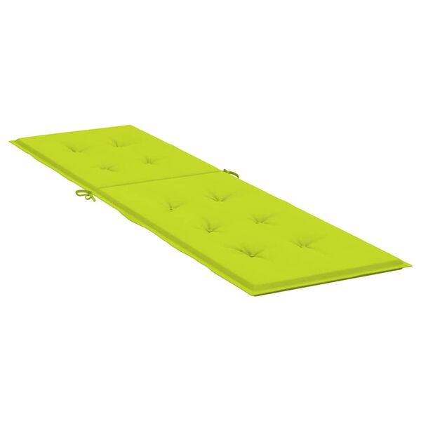 vidaXL Deck Chair Cushion Bright Green (75+105)x50x4 cm
