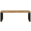 vidaXL Coffee Table 100x50x35 cm Solid Mango Wood and Steel