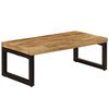 vidaXL Coffee Table 100x50x35 cm Solid Mango Wood and Steel