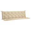 vidaXL Garden Bench Cushion Beige 200x(50+50)x7cm Oxford Fabric