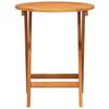 vidaXL Garden Table Folding Natural 60 x 60 x 72 cm Solid Acacia Wood