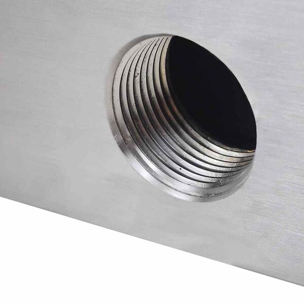 Rectangular Waterfall Pool Fountain Stainless Steel 60 cm