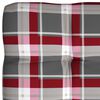 vidaXL Pallet Sofa Cushions 7 pcs Red Check Pattern