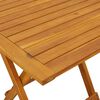 vidaXL Outdoor Deck Chair with Footrest and Table Solid Wood Acacia