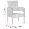 vidaXL 9 Piece Outdoor Dining Set Poly Rattan Grey