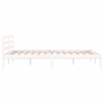 vidaXL Day Bed Solid Wood Pine 120x200 cm White