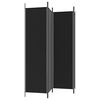 vidaXL 4-Panel Room Divider Black 200x200 cm Fabric