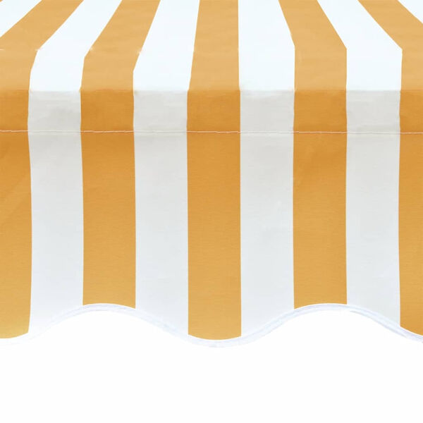 vidaXL Awning Top Sunshade Canvas Sunflower Yellow & White 6 x 3 m