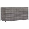 vidaXL Garden Storage Box Grey 120x50x60 cm Poly Rattan