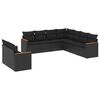 vidaXL Garden Sofa Set | Black