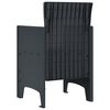 vidaXL Garden Chair 2 pcs Anthracite 53 x 49 x 85 cm Polypropylene