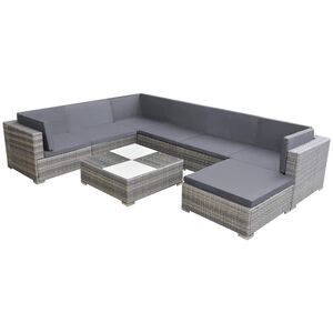 vidaXL Garden Furniture Set | Grey