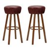 vidaXL Bar Stools 2 pcs Brown Faux Leather