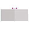 vidaXL Patio Retractable Side Awning 220x500 cm Grey