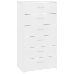 vidaXL Sideboard | White | Engineered wood | Medium | Sideboard | Rectangular