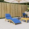 vidaXL Sun Lounger Cushion Royal Blue 186x58x4cm Oxford Fabric