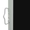 vidaXL Patio Retractable Side Awning 80x300 cm Black