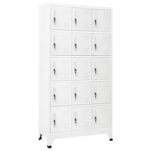 vidaXL Locker Cabinet Light Grey 90x40x180 cm Steel