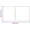 vidaXL Clear Tarpaulin with Eyelets 3x8 m Polyethylene