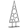 vidaXL Metal Christmas Tree for Decoration Black 60 cm