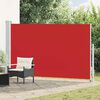 vidaXL Patio Retractable Side Awning 180x300 cm Red