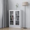 vidaXL Vitrine Cabinet White 82,5x30,5x115 cm Engineered Wood