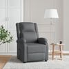 vidaXL Recliner Chair Grey Faux Leather