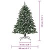 vidaXL Artificial Christmas Tree with Stand 150 cm PVC