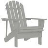 vidaXL Garden Chair Wood Grey