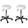 vidaXL Office Stools 2 pcs White 35,5x84 cm Faux Leather