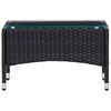 vidaXL Coffee Table Black 60x40x36 cm Poly Rattan