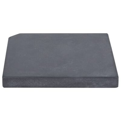 vidaXL Umbrella Weight Plate Black Granite Square 25 kg