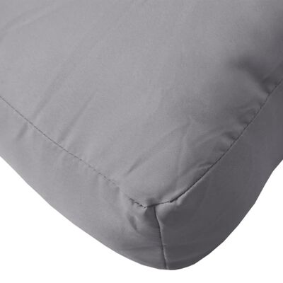 vidaXL Pallet Cushion Grey Fabric