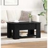 vidaXL Coffee Table Black Oak 79 x 49 x 41 cm Engineered Wood