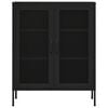 vidaXL Storage Cabinet Black 80x35x101.5 cm Steel