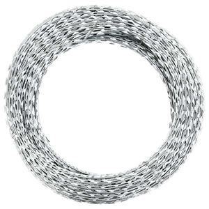vidaXL Razor Wire Helical Wire Roll Galvanized Steel 100 m