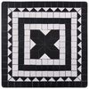 vidaXL Mosaic Bistro Table Black and White 60 cm Ceramic