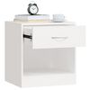 vidaXL Nightstand 2 pcs with Drawer White
