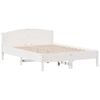 vidaXL Bed Frame without Mattress White 140x200 cm Solid Wood Pine