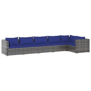 vidaXL Garden Lounge Set | Grey | PE rattan | Medium | Modular