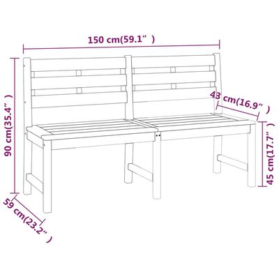 vidaXL 5 Piece Garden Dining Set Solid Wood Teak