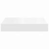 vidaXL Floating Wall Shelves 2 pcs White 23x23.5x3.8 cm MDF