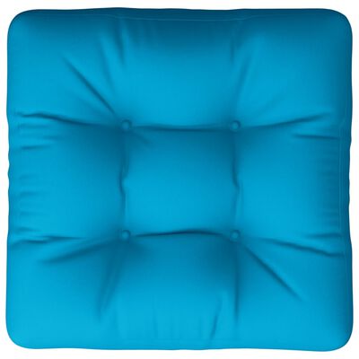 vidaXL Pallet Cushion Blue 50x50x12 cm Fabric