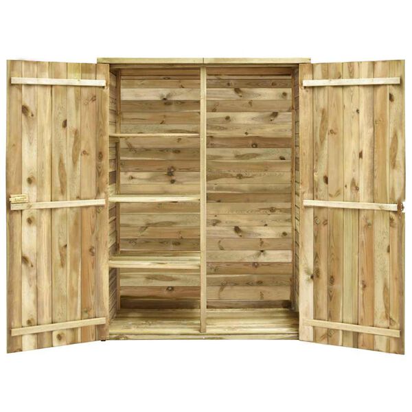 vidaXL Garden Tool Shed 123x50x171 cm Impregnated Pinewood