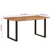 vidaXL Dining Table 154x80x76 cm Solid Acacia Wood