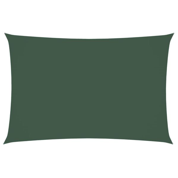 vidaXL Sunshade Sail Oxford Fabric Rectangular 2x4 m Dark Green