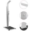 vidaXL Outdoor Shower with Tray WPC Stainless Steel