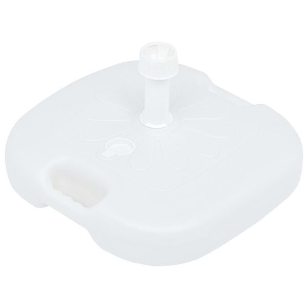 vidaXL Umbrella Base Sand/Water Filled 16 L White Plastic