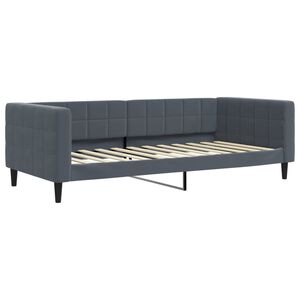 vidaXL Day Bed without Mattress Dark Grey 90x200 cm Velvet